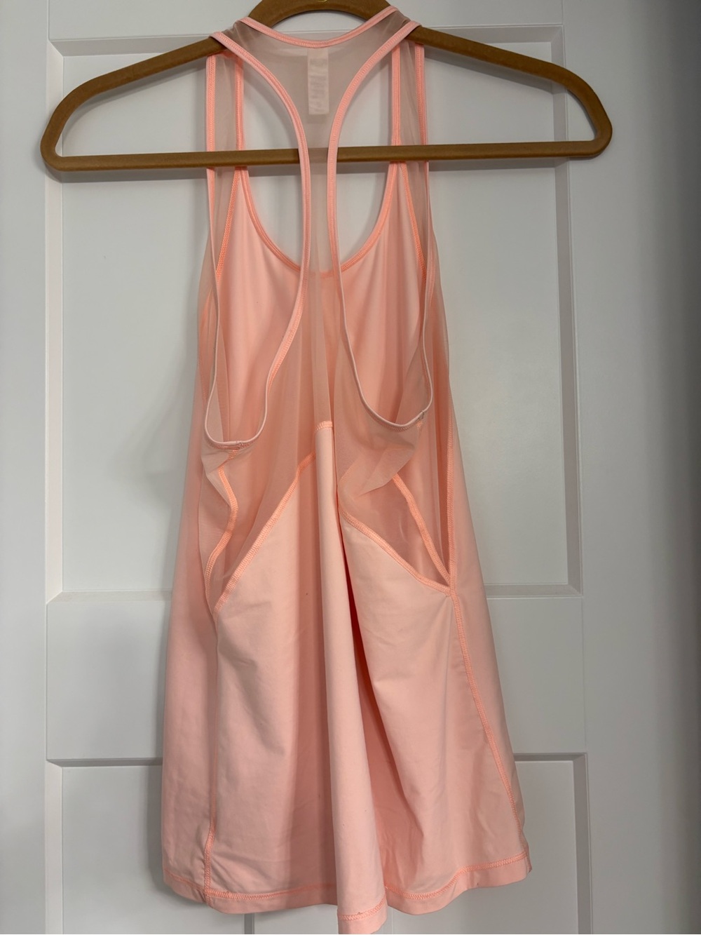 Light Peach Racerback Tank Top - Picture 3 of 4